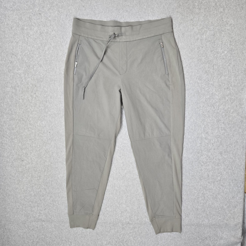 Athleta Women Pants 14 Gray Jogger Headlands Hybrid Trek Zipper 28"
